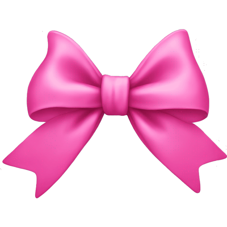 big pink bow emoji