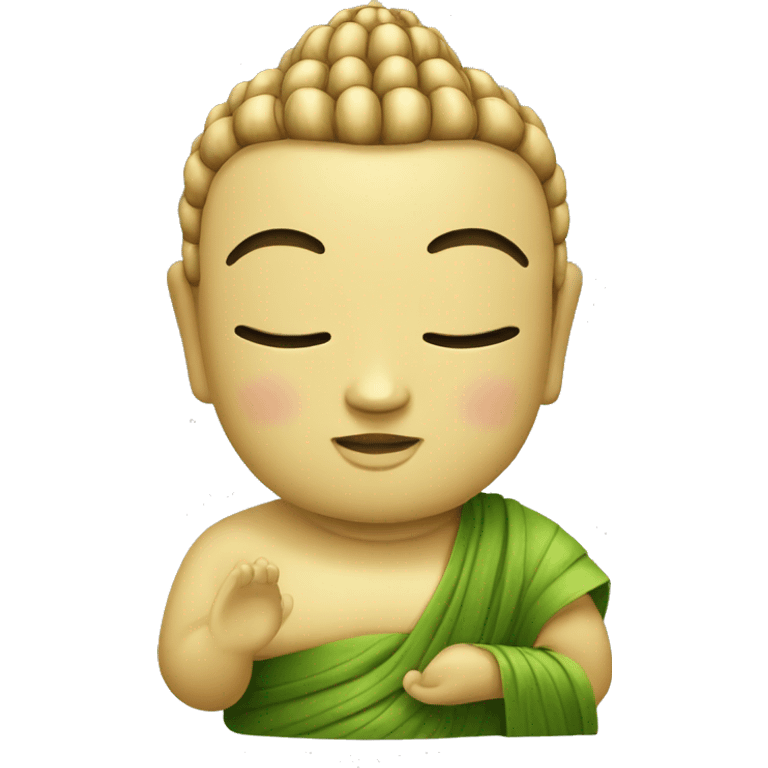 bouddha entouré bambou emoji