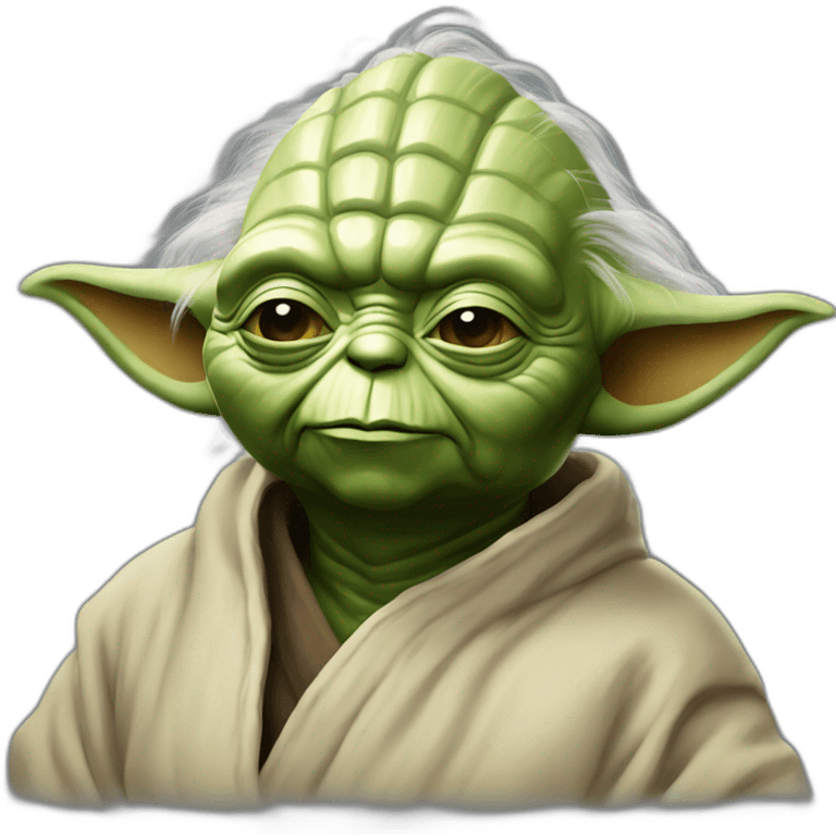 :maître Yoda to smoke : emoji