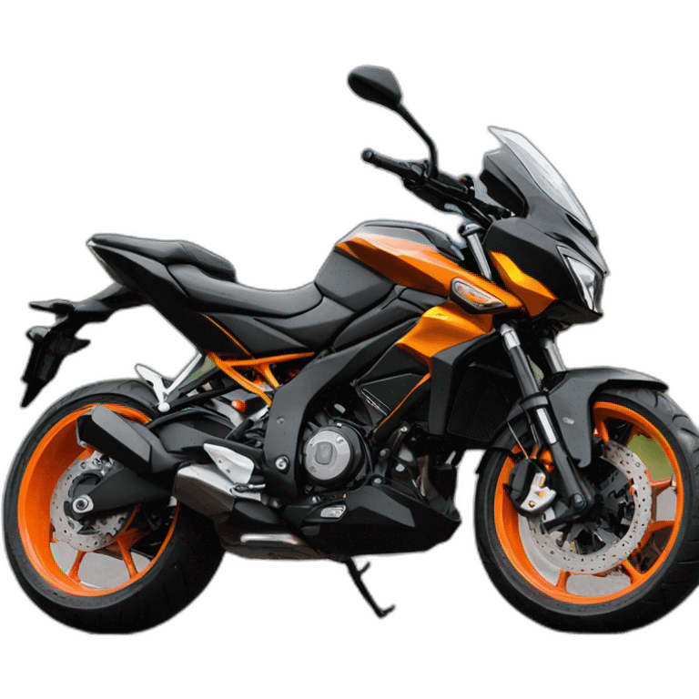 Moto pulsar ns200 negro/naranja emoji