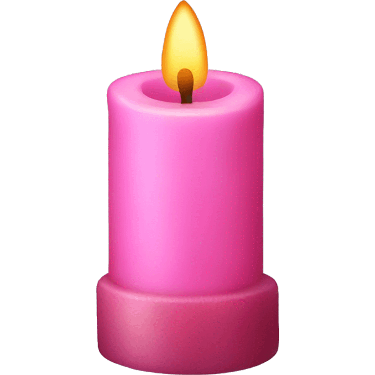 Pink candle emoji