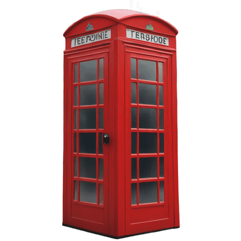 Red London phone box emoji