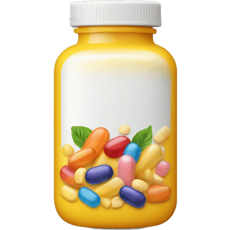 a bottle of vitamins emoji