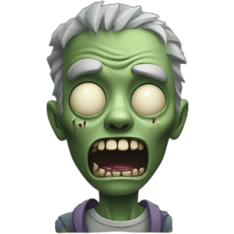 overstimulated zombie emoji