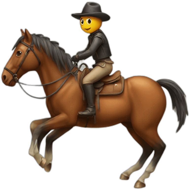 insect riding a horse emoji