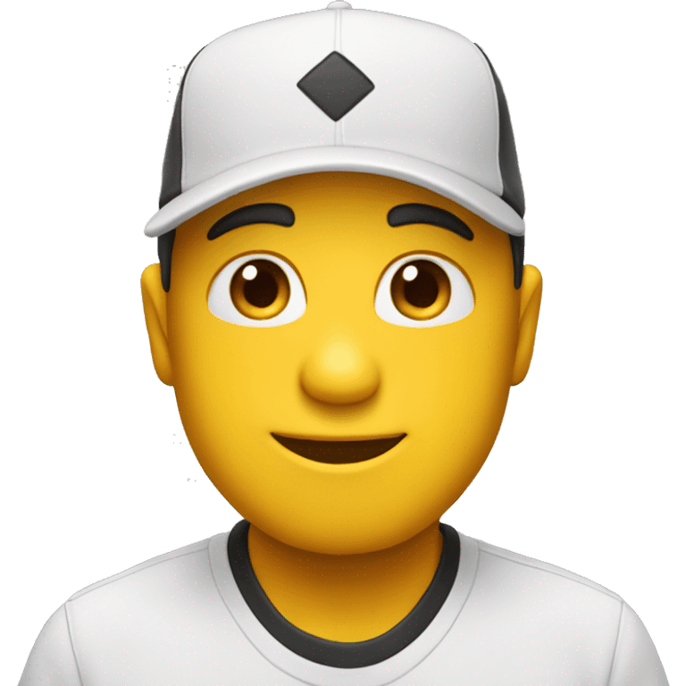 Emoji enojado con gorra emoji