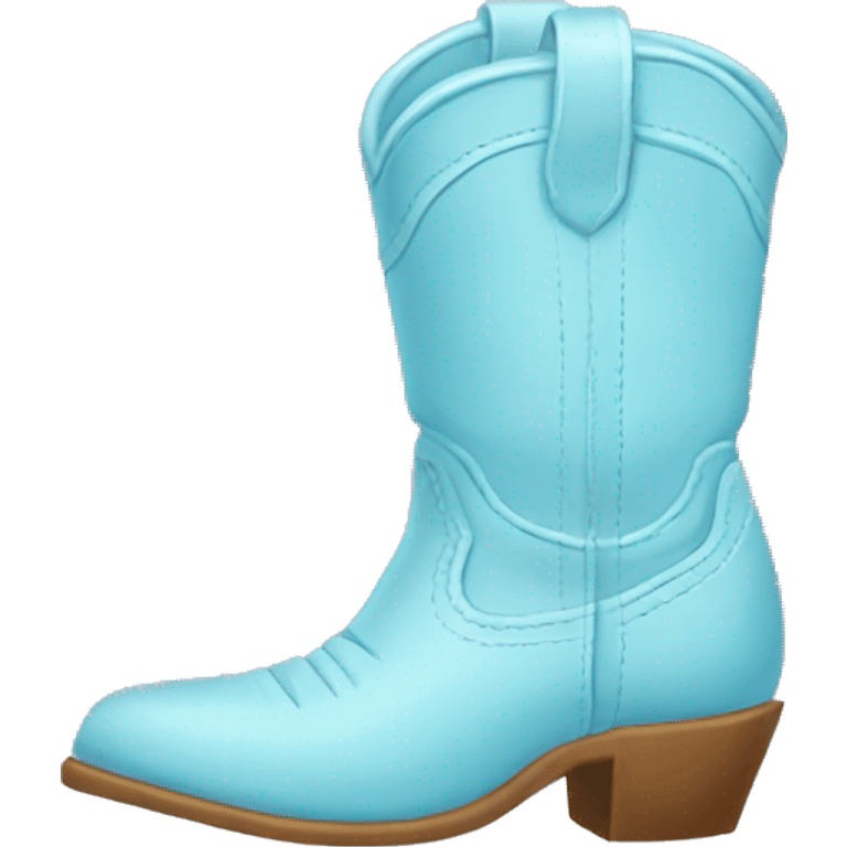 baby blue cowgirl boots emoji