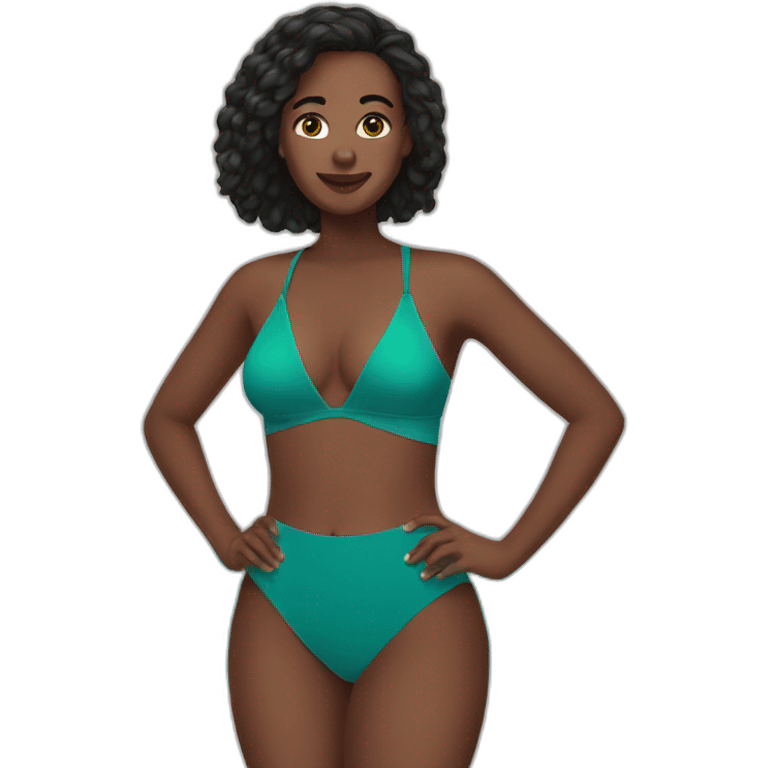 Lena Situation wearing a swimsuit emoji