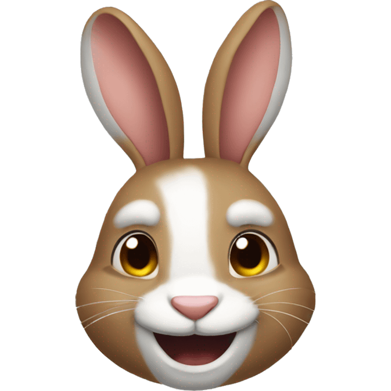 rabbit smile weird emoji