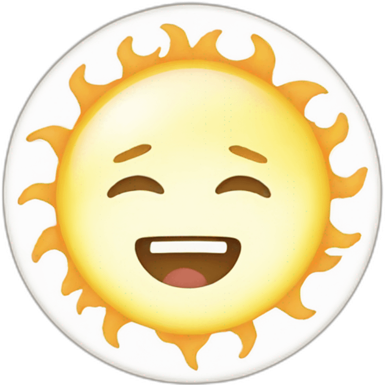 japanese sun emoji