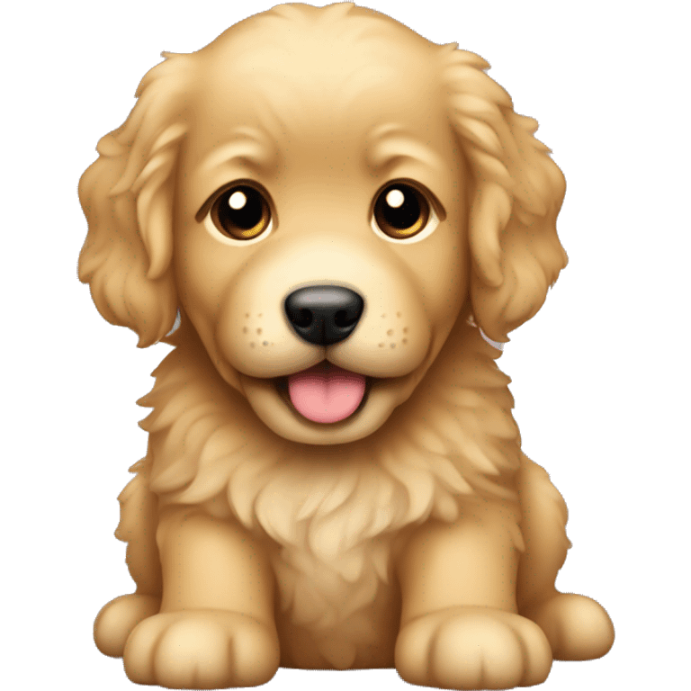 Labordoodle golden puppy emoji