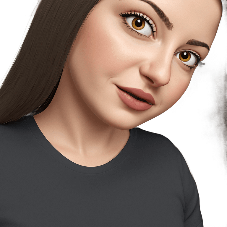 realistic portrait of girl emoji