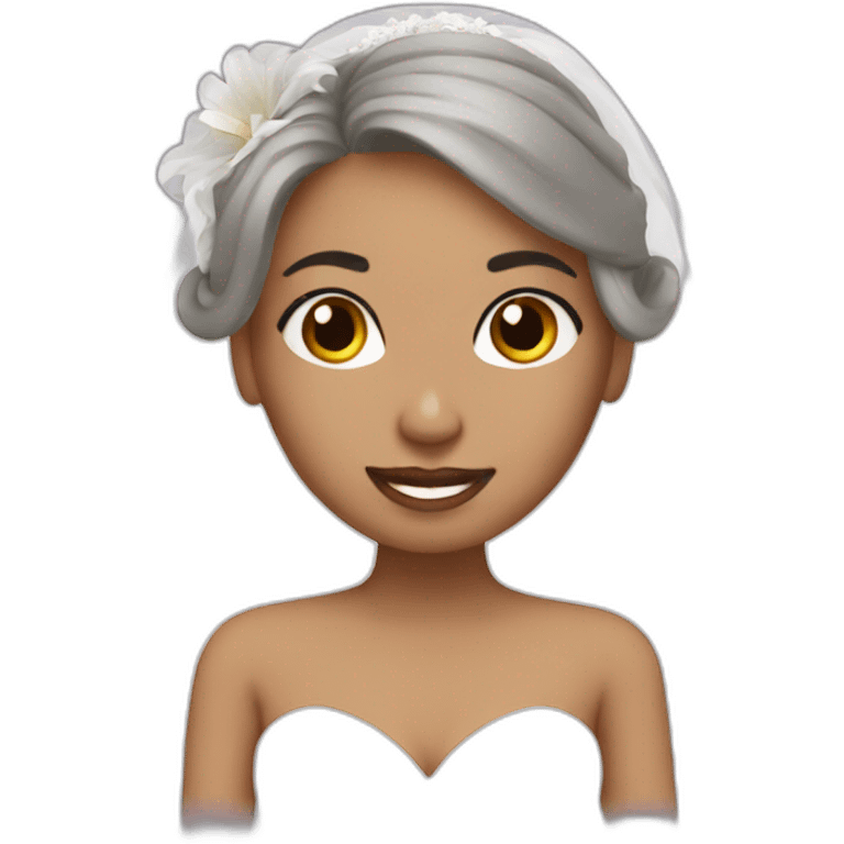 bride planning the wedding emoji