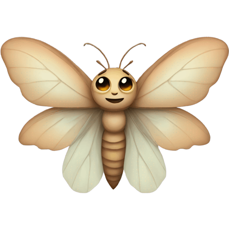 Moth as a fairy emoji