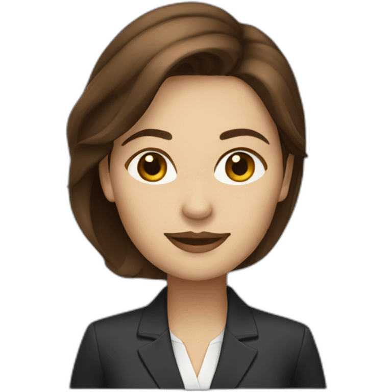 business woman with brown hair emoji