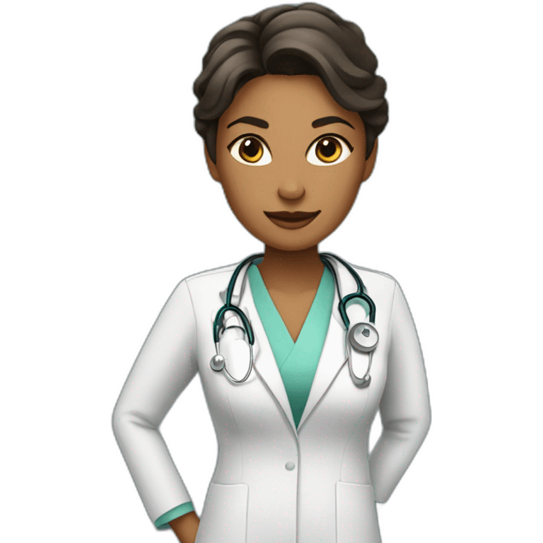 Doctor woman in dreeh dress emoji