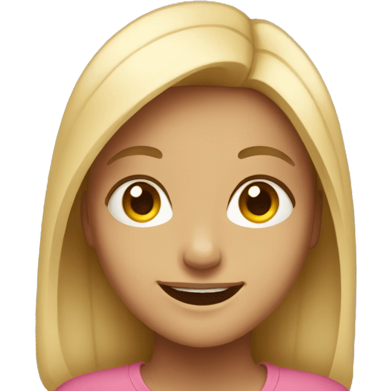 Girl smiling emoji