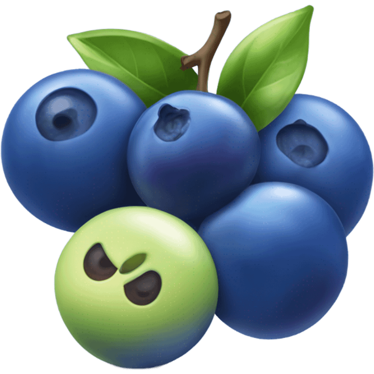 SHINY Blueberries  emoji