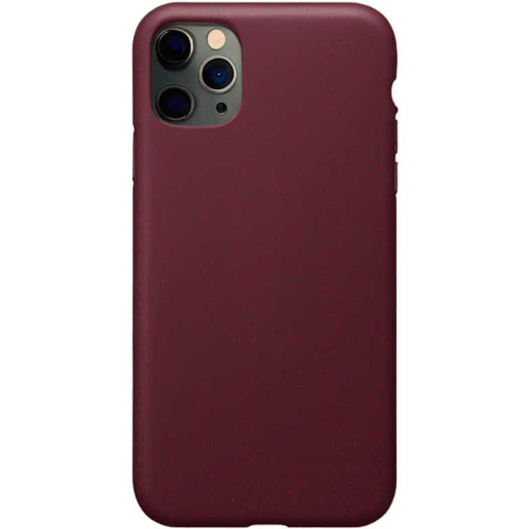 iPhone 16 pro max with maroon case emoji