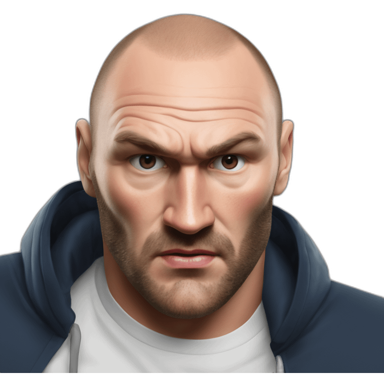 Hyper realistic Tyson Fury’s father John fury emoji