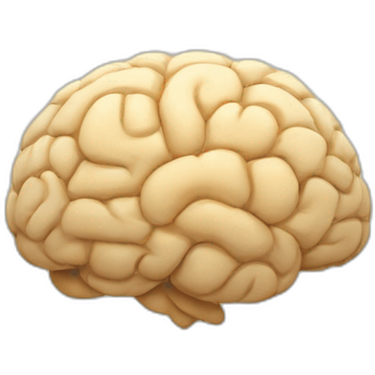 Smart brain emoji