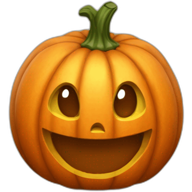 A friendly pumpkin emoji