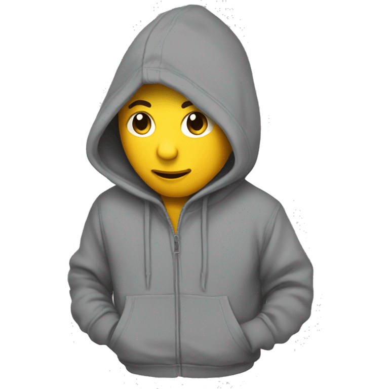 hoodie grey emoji