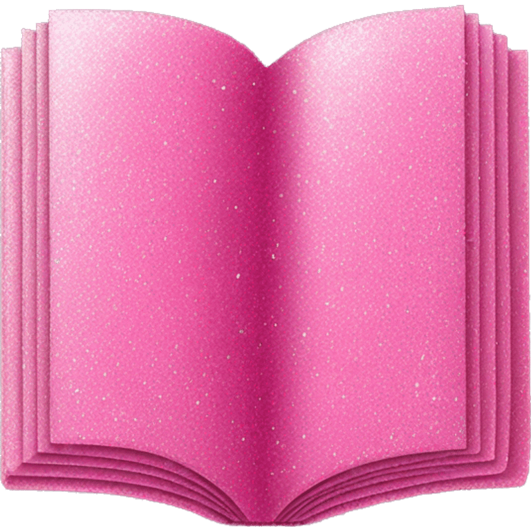 Pink skinny book with glitter  emoji