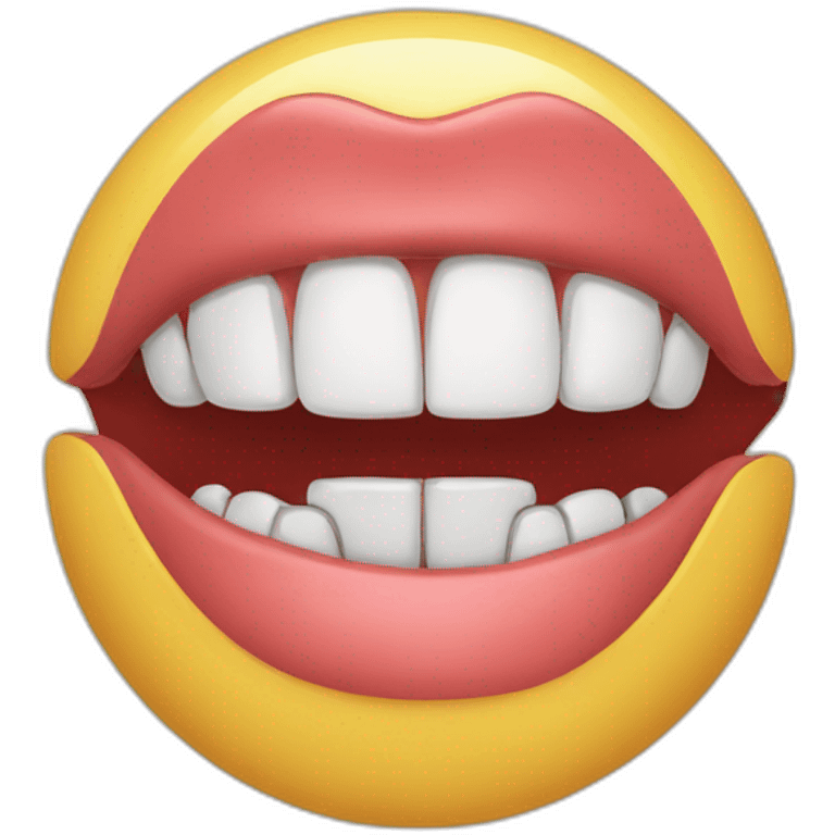 mouth full emoji