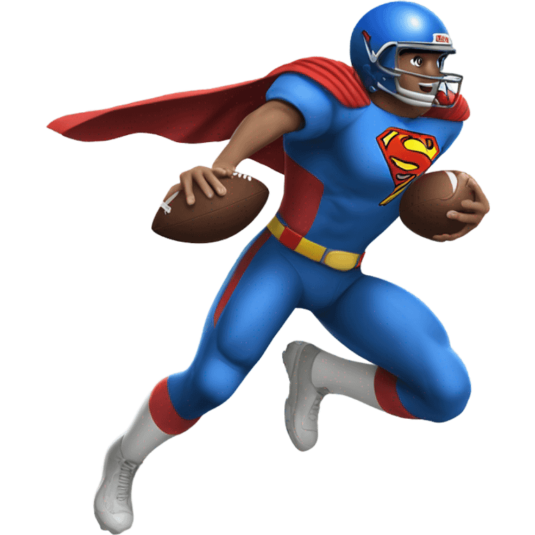 superman play football emoji