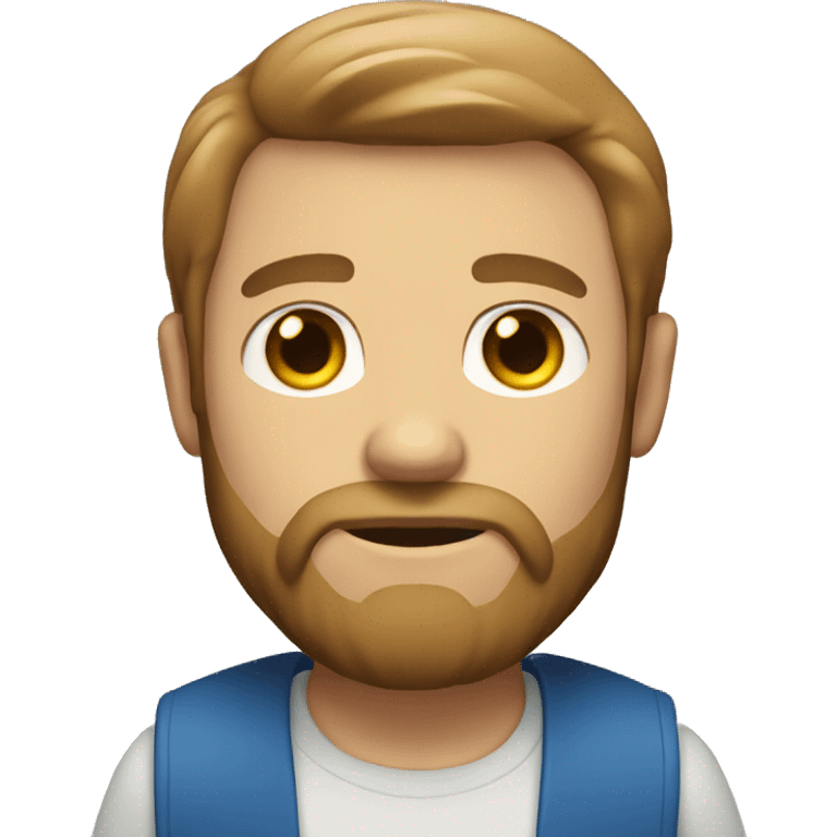 Full body men with beard blue eyes and light brown hair emoji