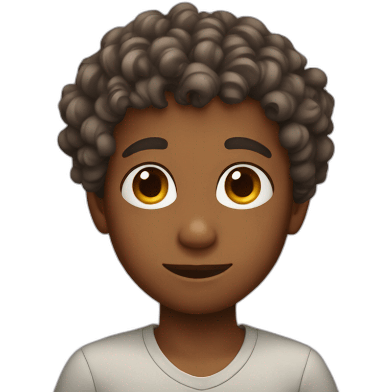 boy with curls emoji