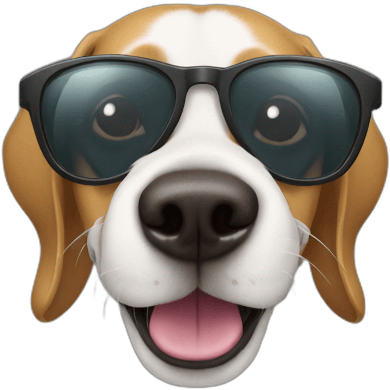 Dog with Shoes and Glases on  emoji