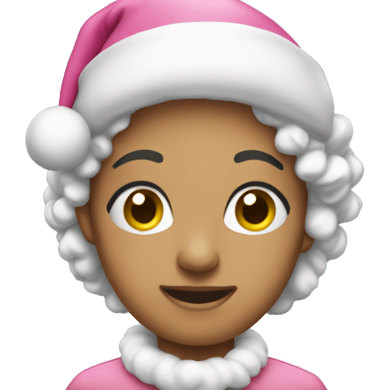 Pink christmas  emoji