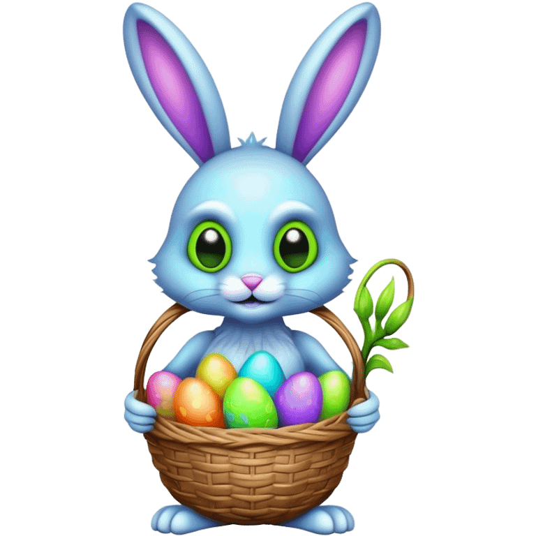 alien easter bunny  emoji