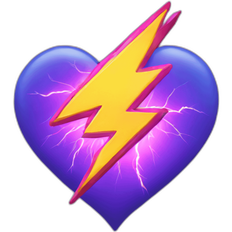 Lightning Heart emoji