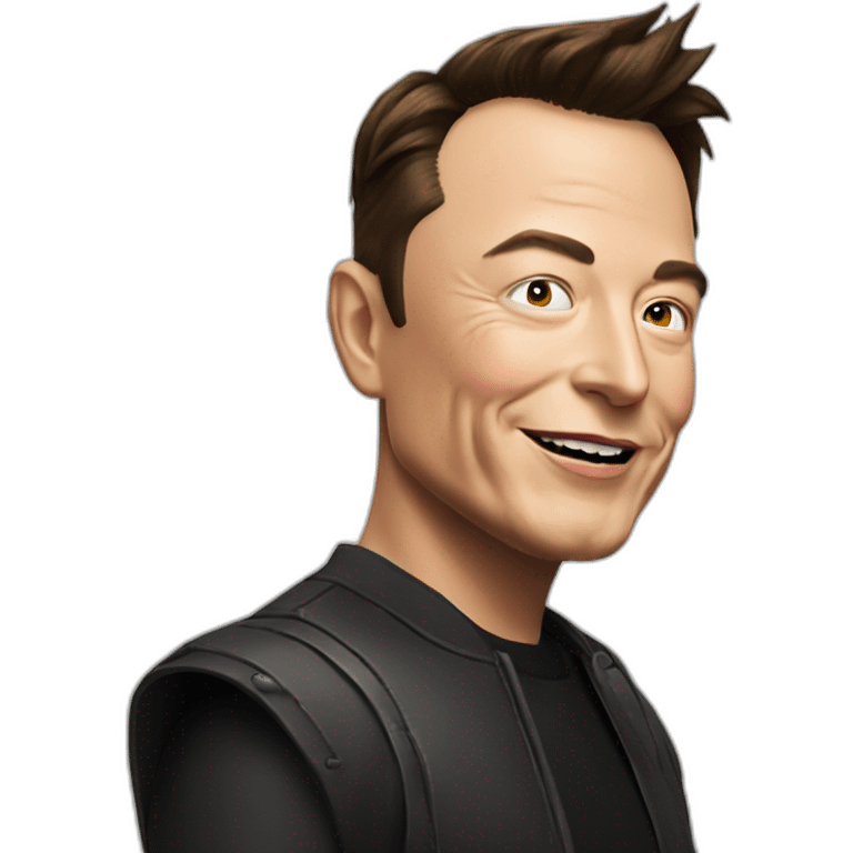 Elon musk avec des cornes de diable emoji