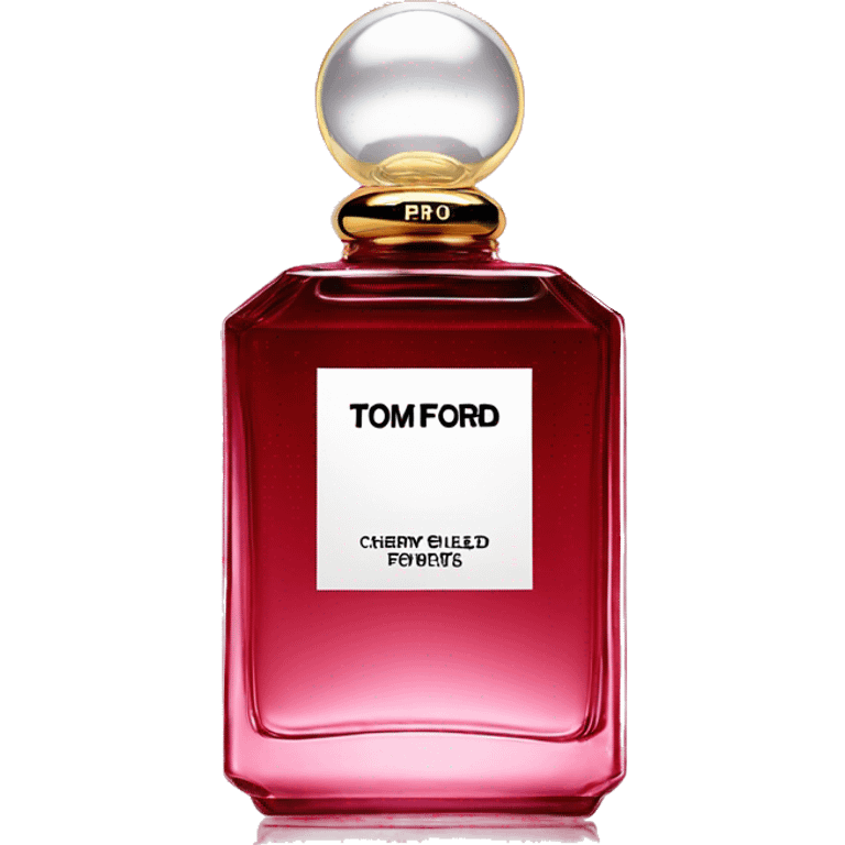 Iconic tom ford Perfume bottle cherry emoji