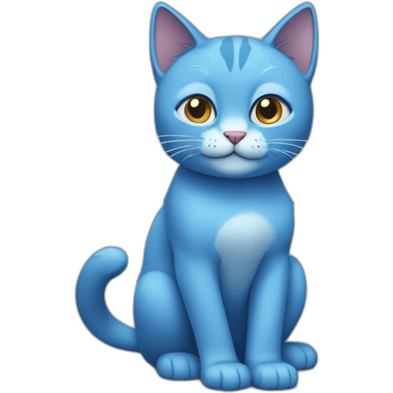 blue cat emoji