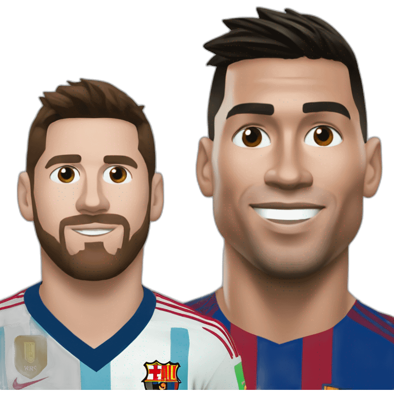 ronaldo and messi emoji