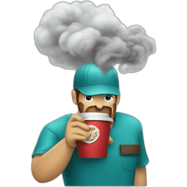 smoking makita coffee emoji