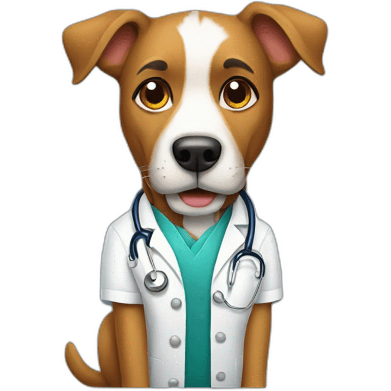 a dog doctor emoji