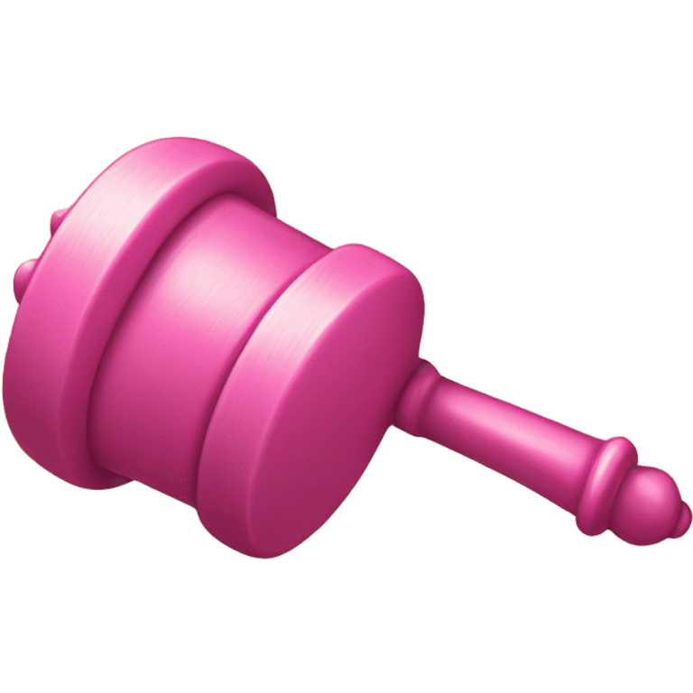 Pink gavel emoji