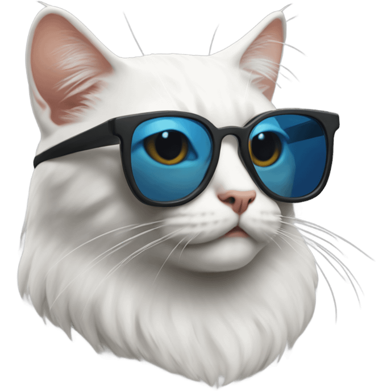 Sfinks cat with sunglasses  emoji