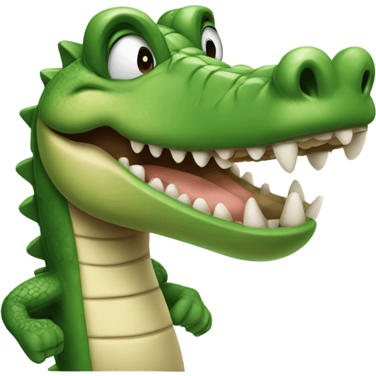 Crocodile doing thumbs up emoji