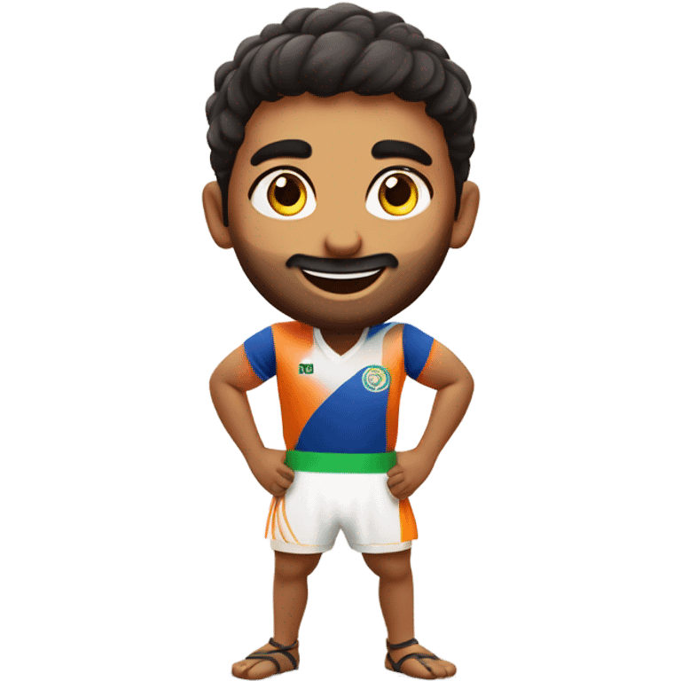 Smiling kabbadi player  emoji