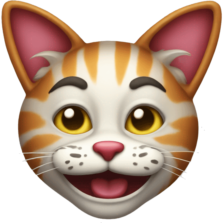 cat clown emoji