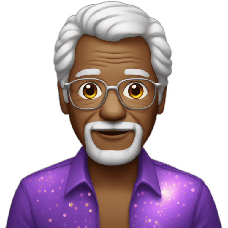 Disco grandfather emoji