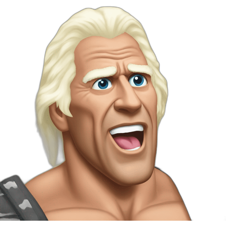 Ric flair saying “Woooooooo” emoji