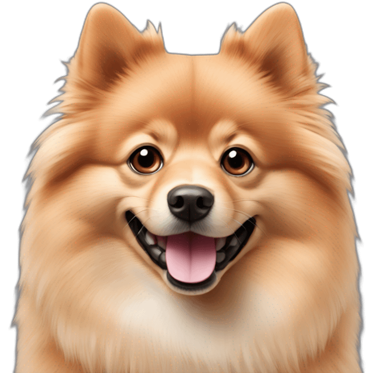 Full Red German Spitz emoji